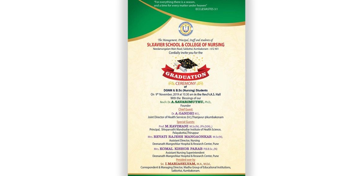 St.Xavier School & College of Nursing Graduation Ceremony